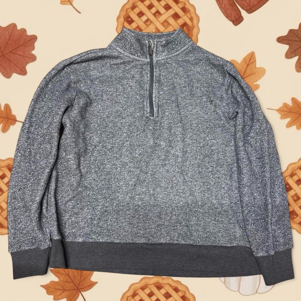 Northwest territory‎ Grey quarter zip sweatshirt 85% cotton 15% polyester
